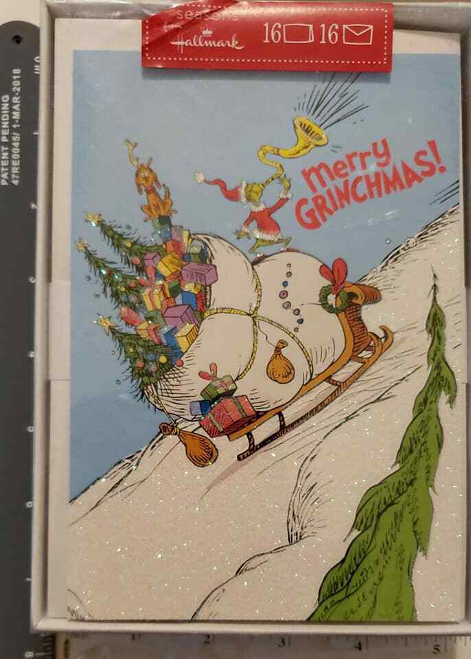 DR SEUSS GRINCHMAS CARDS from Hallmark 16 Cards & Envelopes