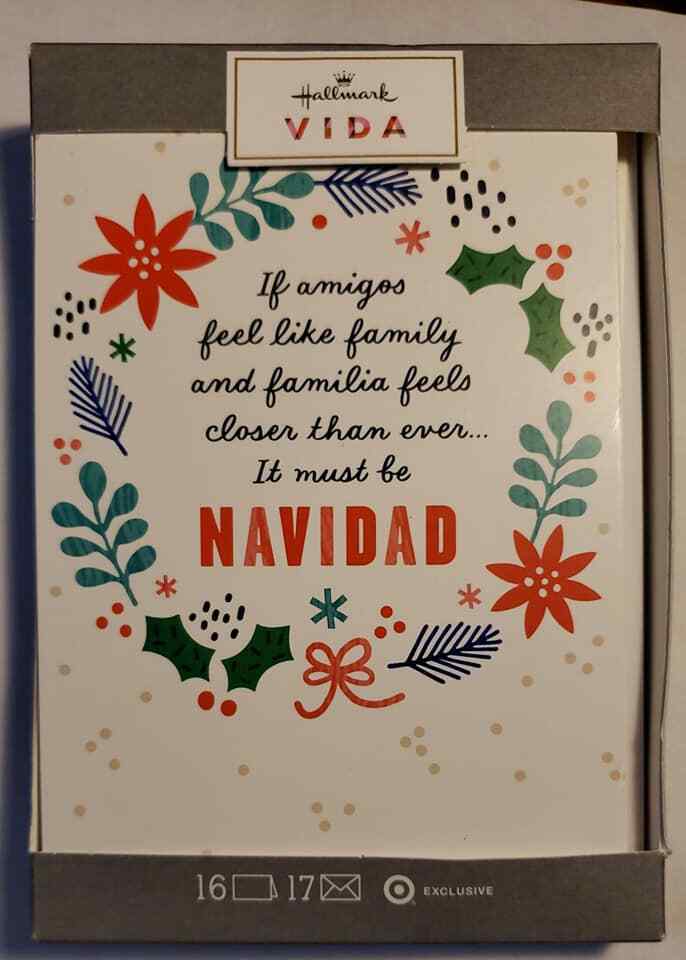 Hallmark Vida Navidad Spanish Card With Message Inside 16 Card 17 Envelopes