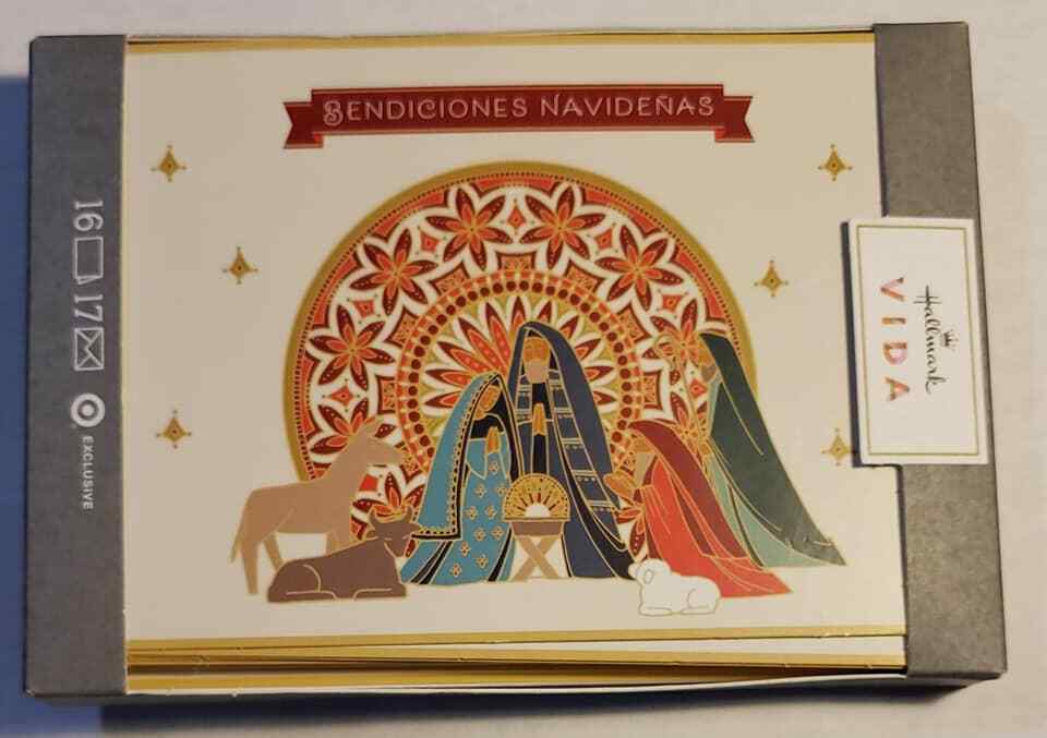 Hallmark Vida Bendiciones Navidenas Box of 16 Cards 17 Envelopes