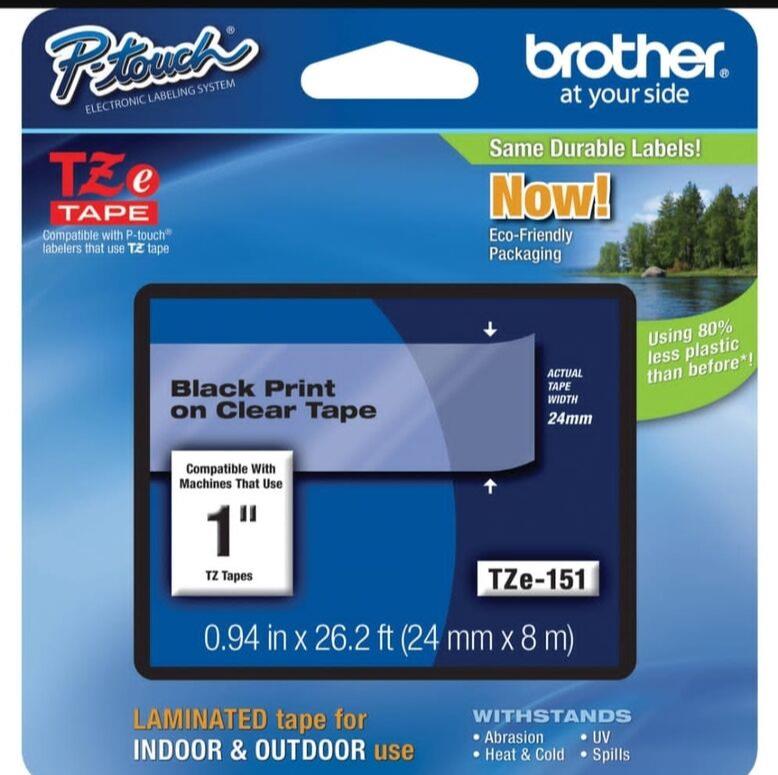 Brother Genuine P-touch TZE-151 Tape, 1