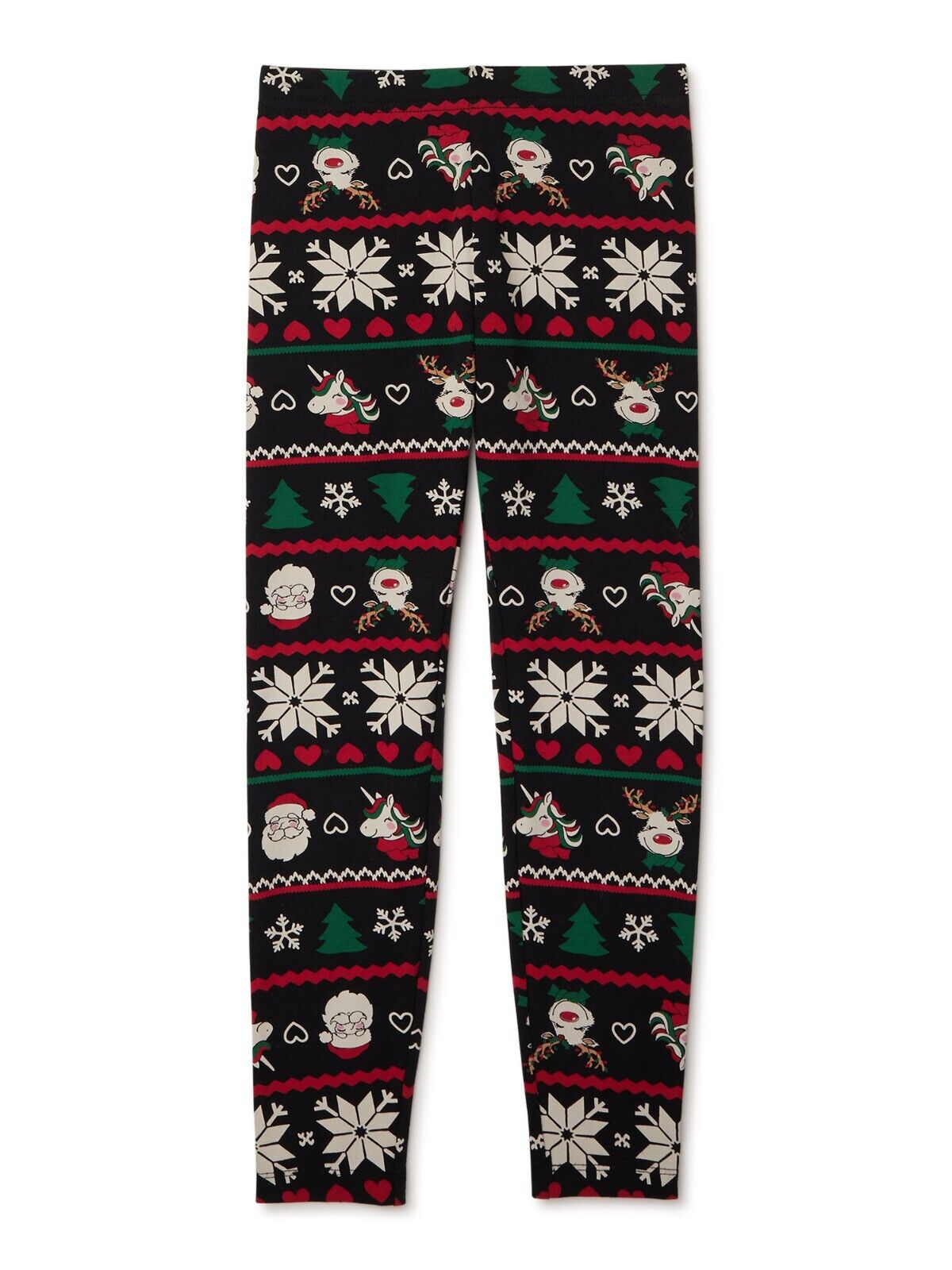 Holiday Time Girls Christmas Print Legging Icon Black Size XS/XCH(4-5)