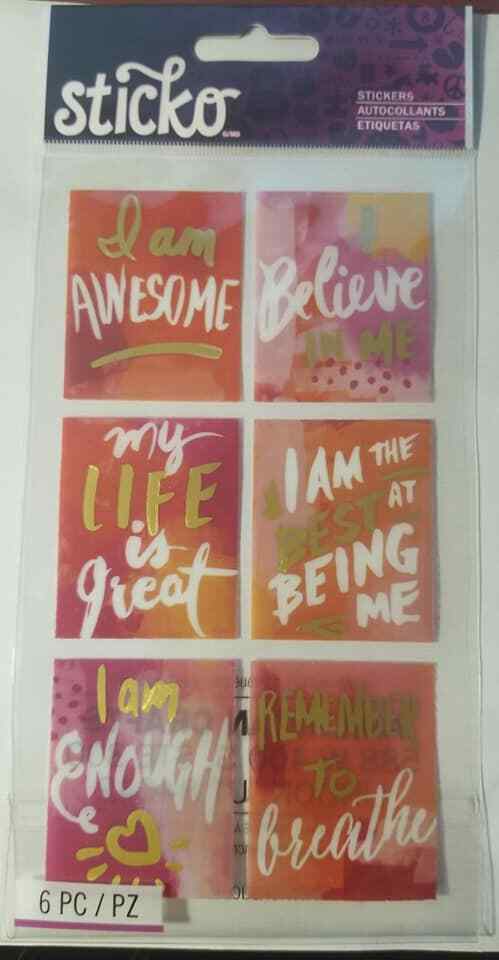 STICKO/AMERICAN CRAFTS STICKO GRAT Stickers, Awesome, 6/PC