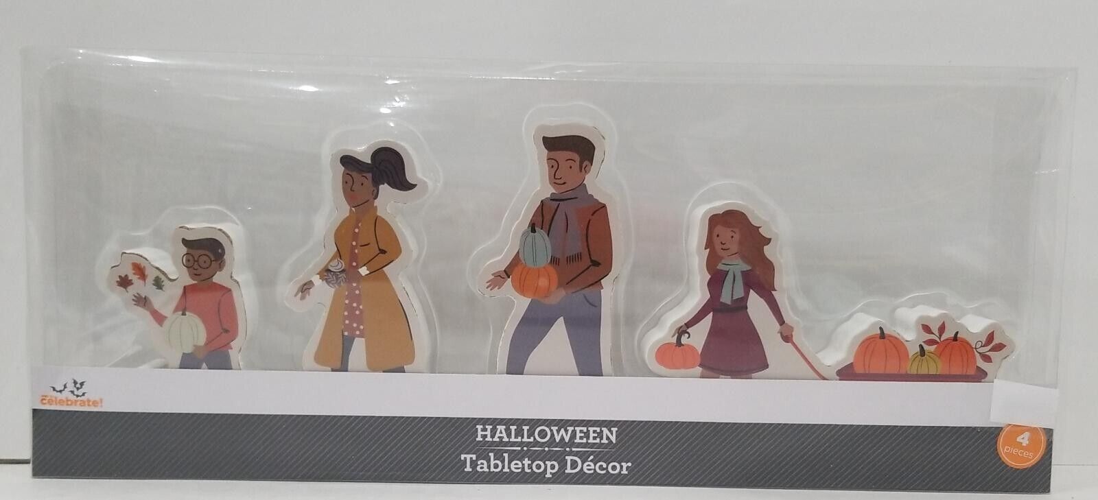 Way To Celebrate Halloween Table Decor, 4 Pieces