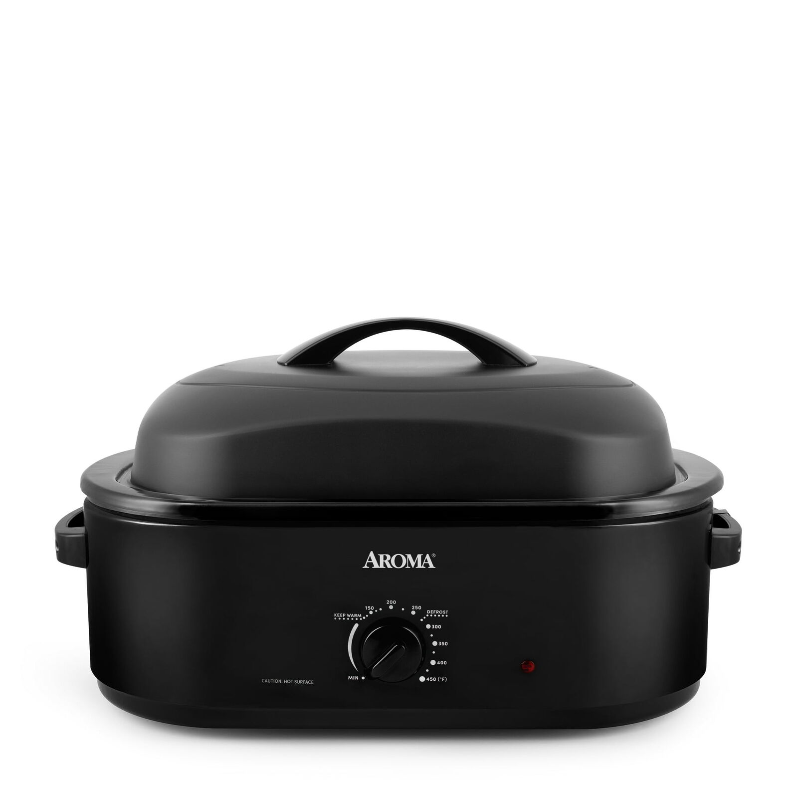 AromaÂ® 18Qt. Roaster Oven with High-Dome Lid, Black