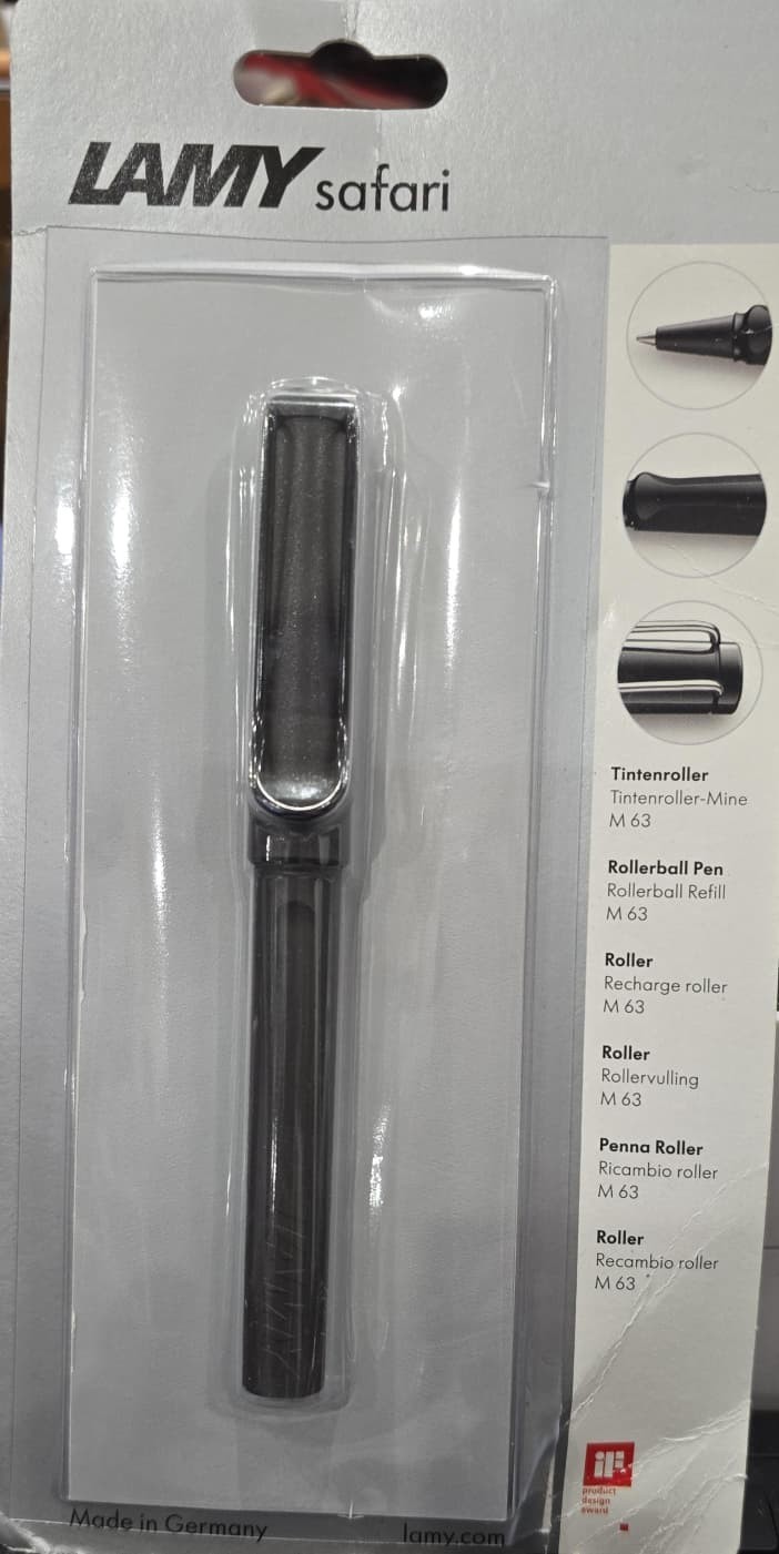 Lamy L317BC Safari Charcoal Plastic Ergonomic Grip Rollerball Pen