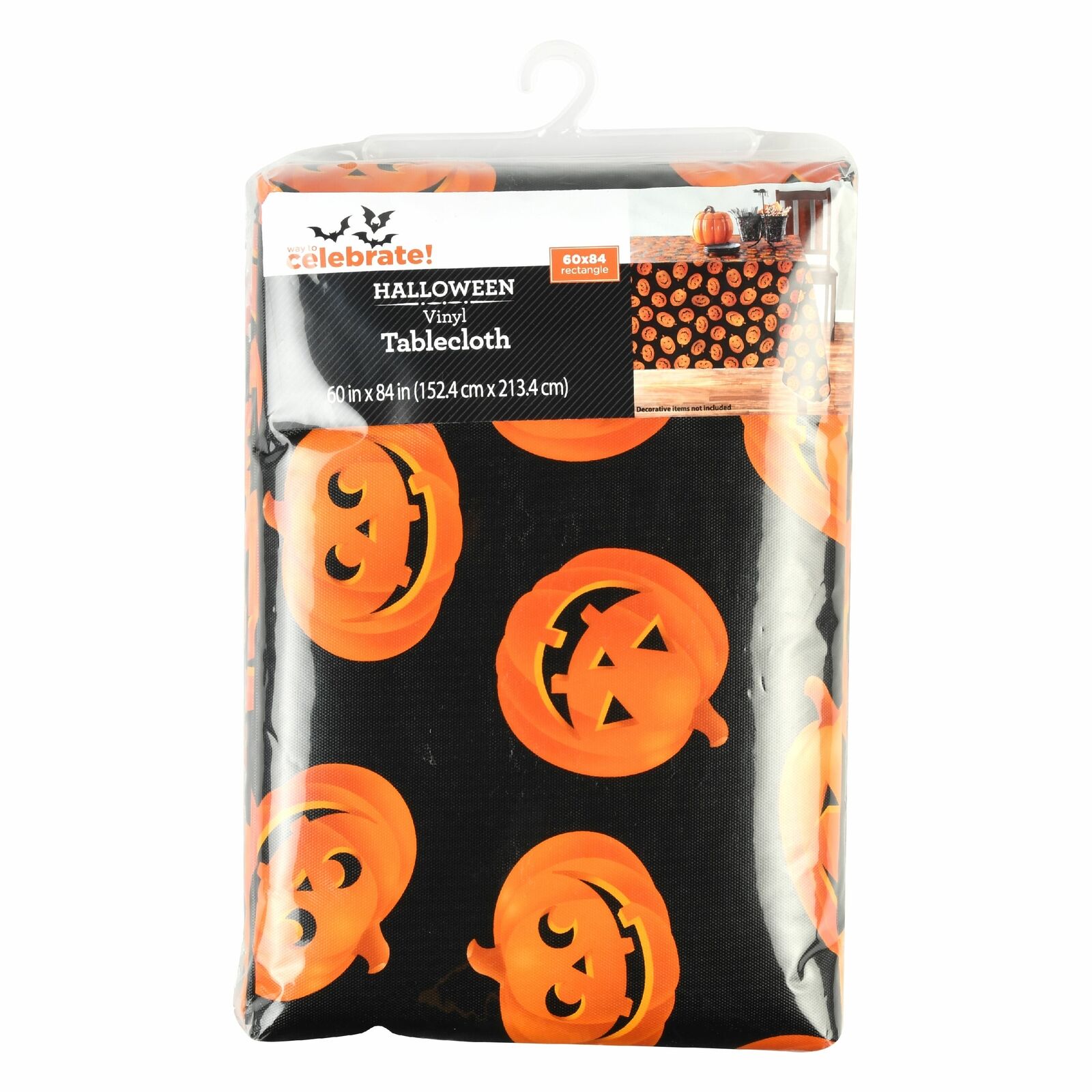 Way To Celebrate Jack O'Lantern Tablecloth