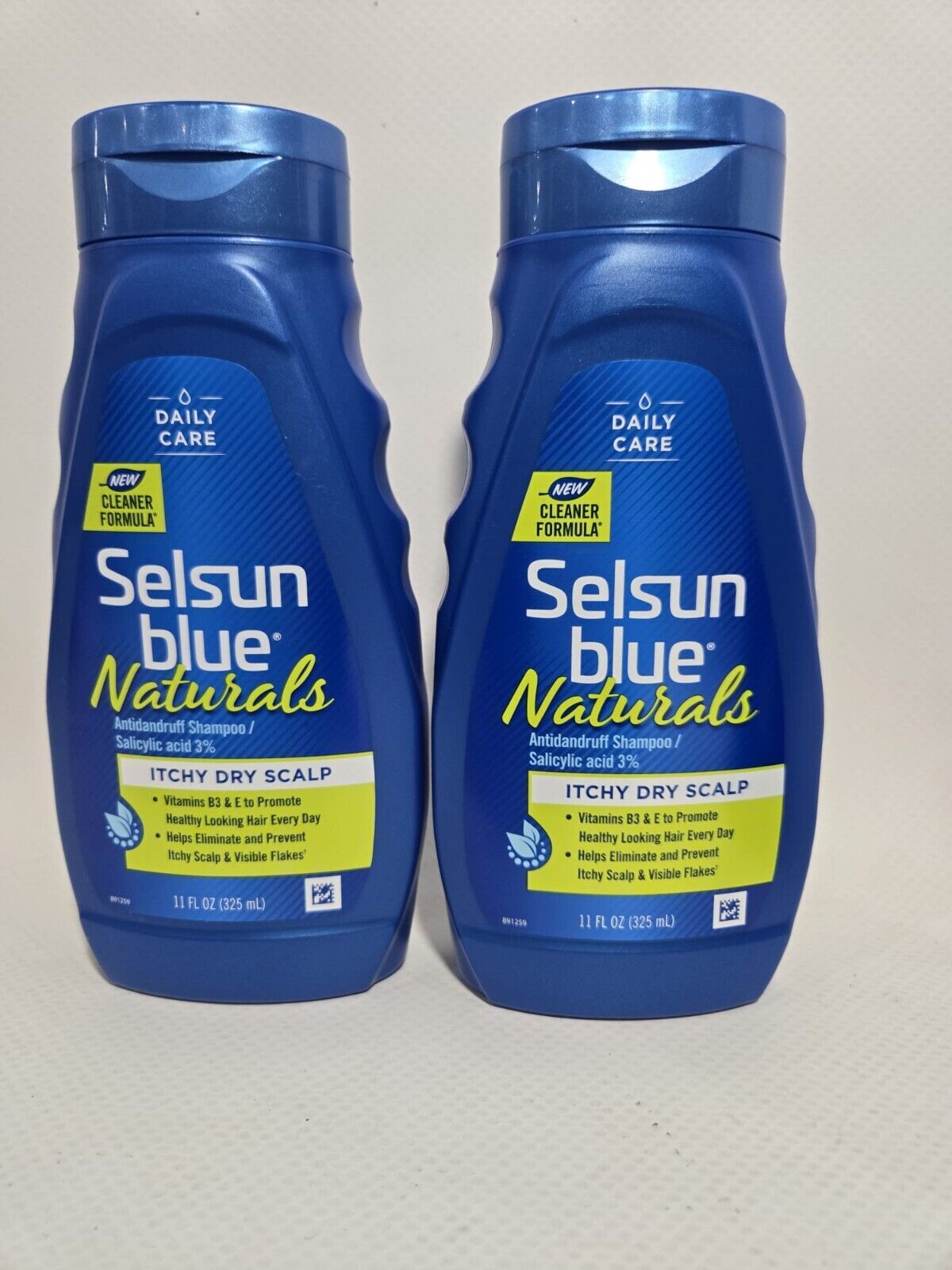 Selsun Blue Itchy Dry Scalp Antidandruff Shampoo, 11 fl. oz. Lot Of 2