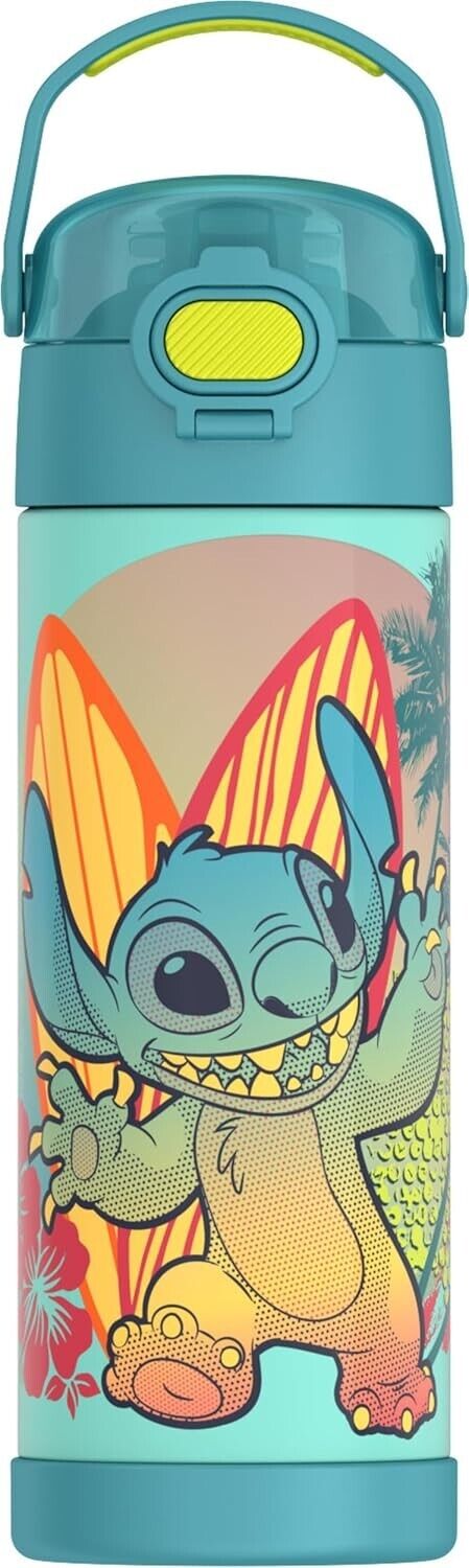 Stitch THERMOS FUNTAINER 16 Ounce Stainless Steel Vacuum Insulated Bottle