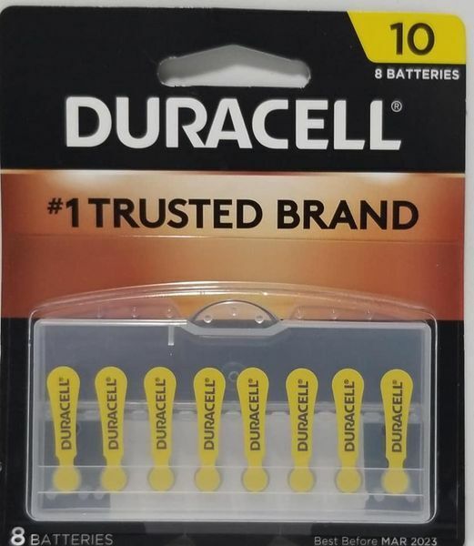 Duracell Easy Tab Hearing Aid Battery #10
