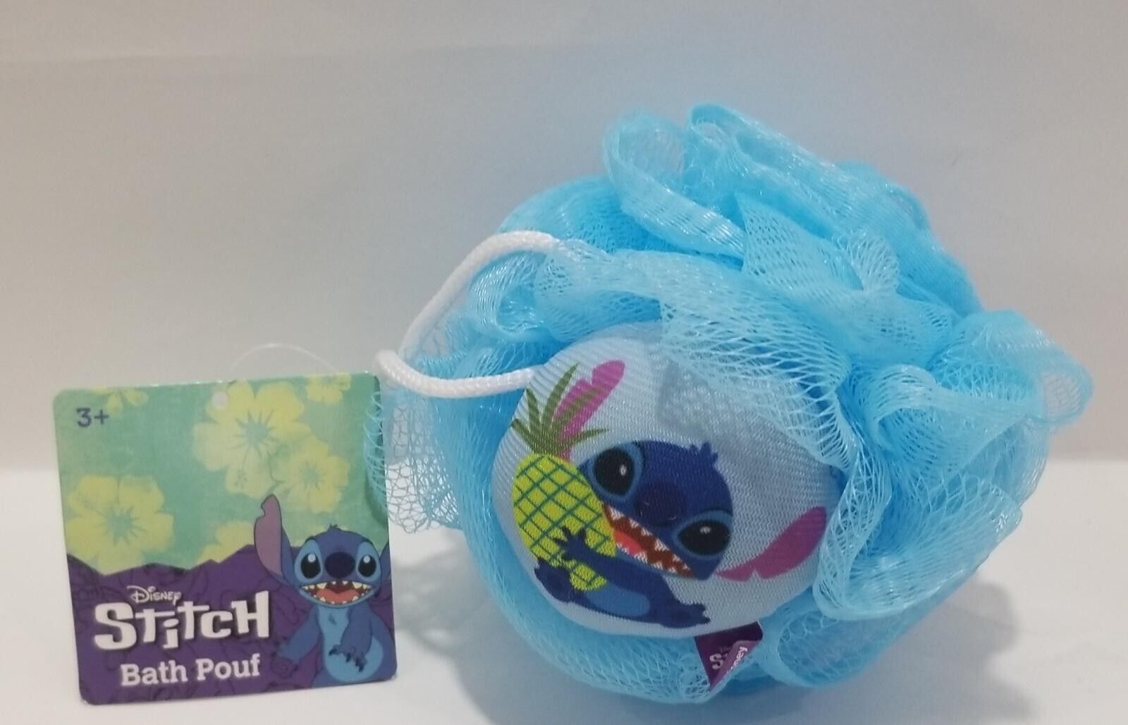 Disney Stitch Kids Bath Pouf, Cream Ages 3+