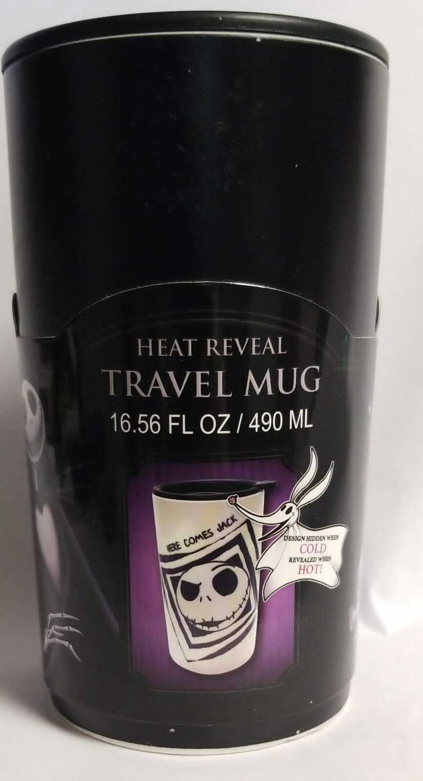 Disnep The Burtons The Nightmare Before Christmas Heat Reveal Travel Mug