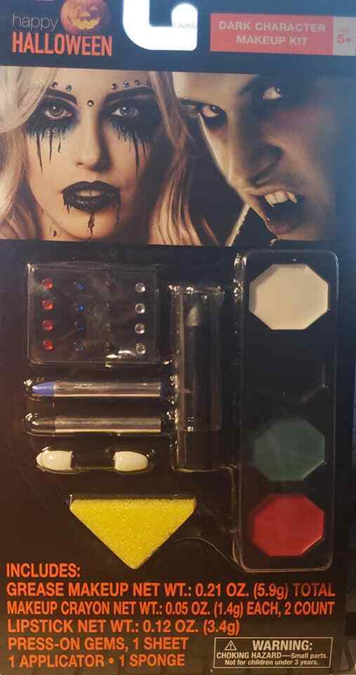 Halloween Dark Character/Vampire Makeup Kit 5+