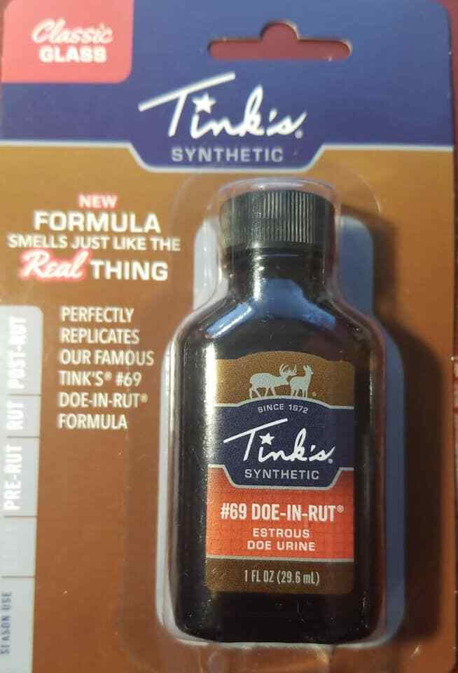 Tink's Synthetic #69 Doe-In-Rut Estrous Doe Urine 1 oz.