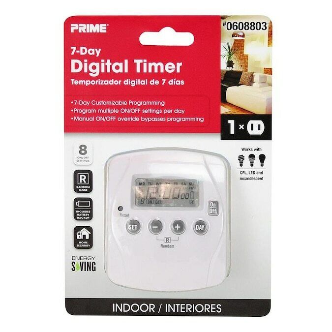 Prime 1-Outlet Plug-In Countdown Lighting Timer