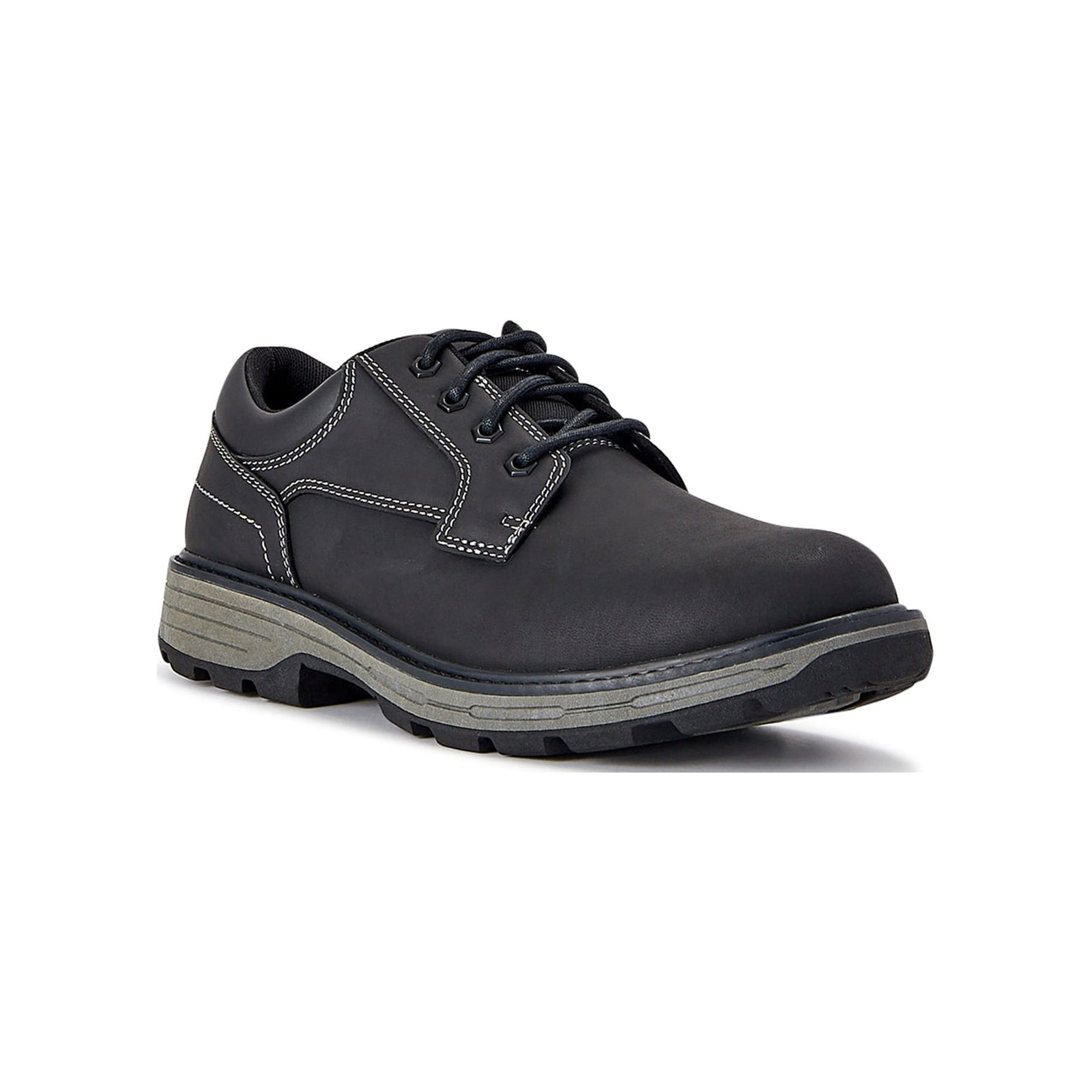 George Men's Markos Rugged Casual Lace-Ups Memory Foam Shoes Black Size 12