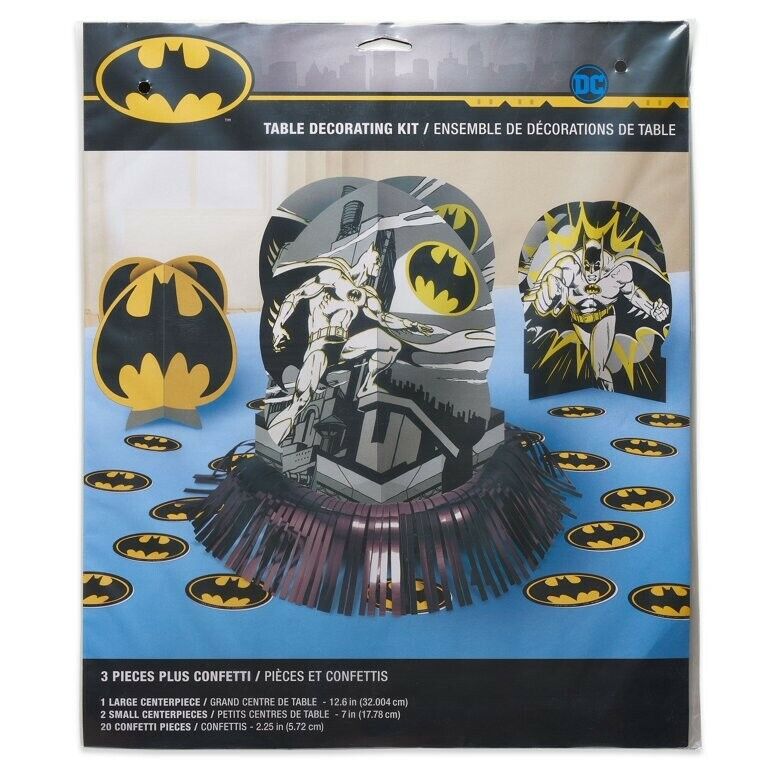 American Greetings Batman Party Supplies Table Decoraton Kit, 1-Count
