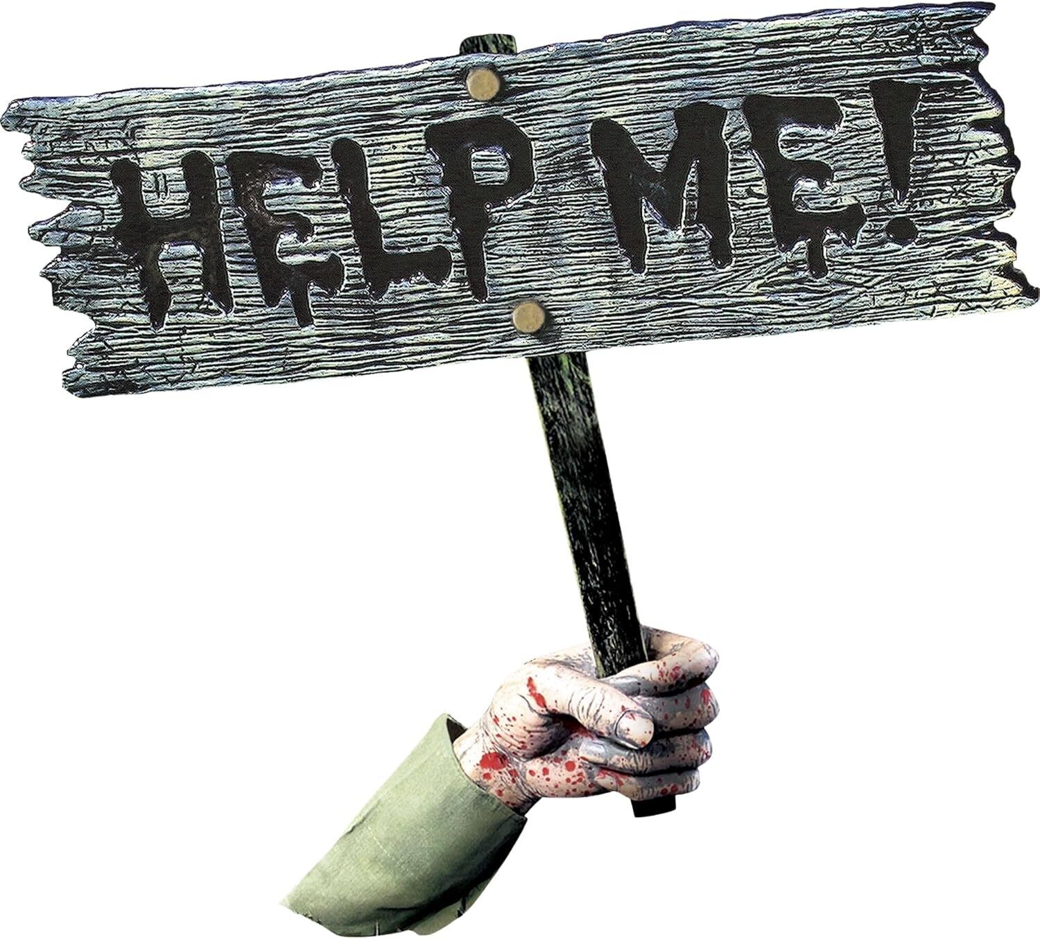 Fun World Help Me Halloween Sign