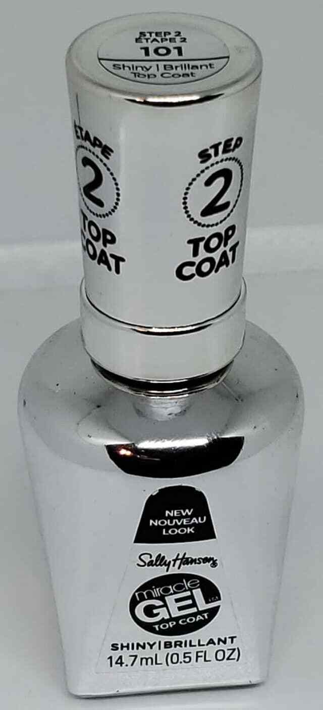 Sally Hansen Color Therapy Nail Polish Miracle Gel Top Coat Shiny Brillant