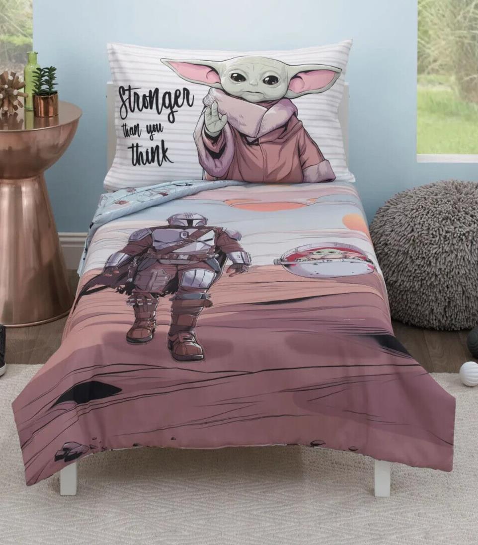Disney Star Wars Mandalorian 'The Child' 4pc Toddler Bed Set