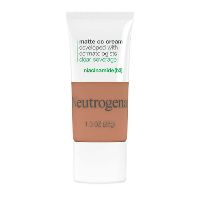 Neutrogena Clear Coverage Flawless Matte CC Cream, Maple 7.0, 1 oz