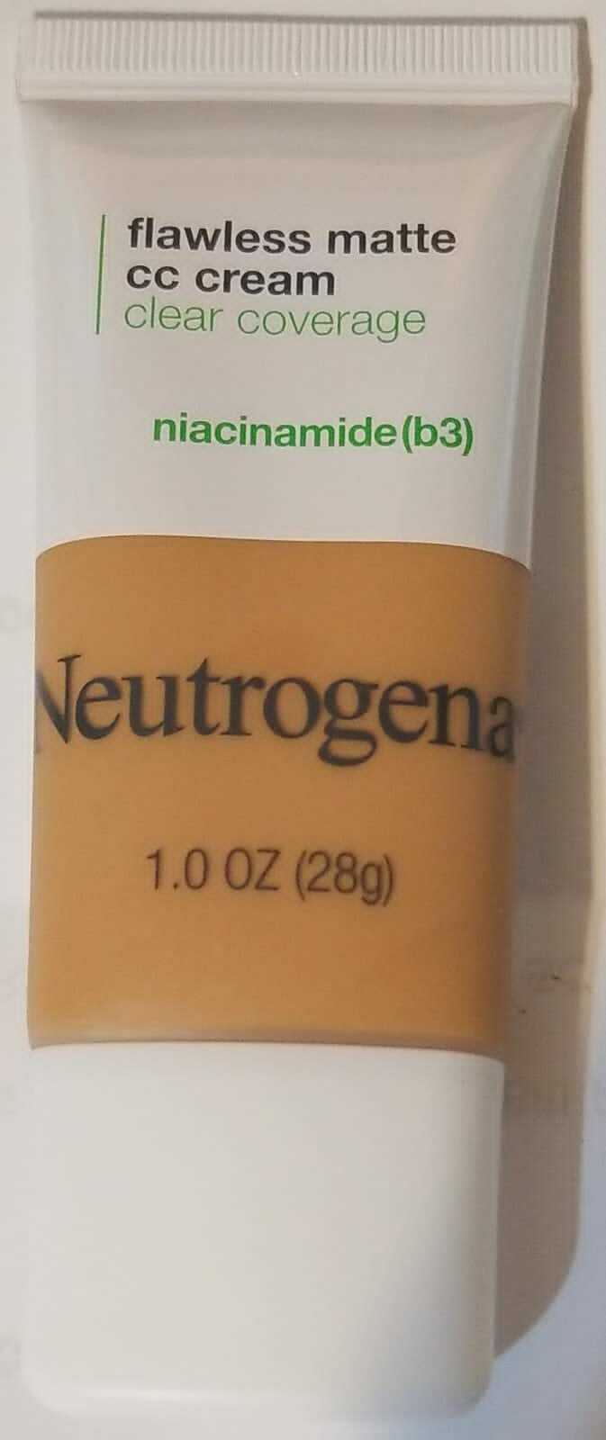 Neutrogena Clear Coverage Flawless Matte CC Cream, Ginger 7.5 , 1 oz