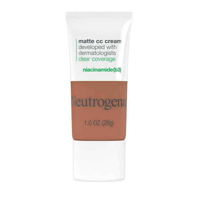 Neutrogena Clear Coverage Flawless Matte CC Cream, Amber 8.0Â , 1 oz