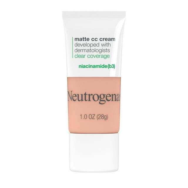 Neutrogena Clear Coverage Flawless Matte CC Cream, Vanilla, Tone 3.0 1 oz
