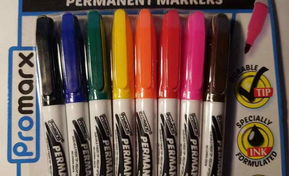 Promax Permanent Marker 8 C ount Assorted Color(LOC PEG 3LP)