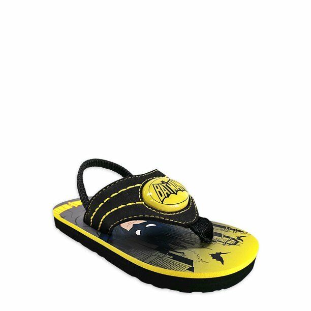 Batman Toddler Boys License Flip-Flops, Sizes 7-8