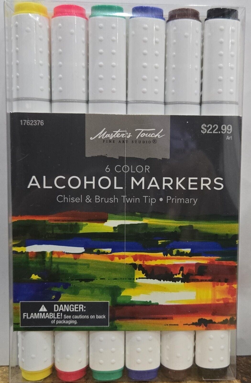 Master's Touch Twin Tipped Alcohol Markers - 6 Piece Set