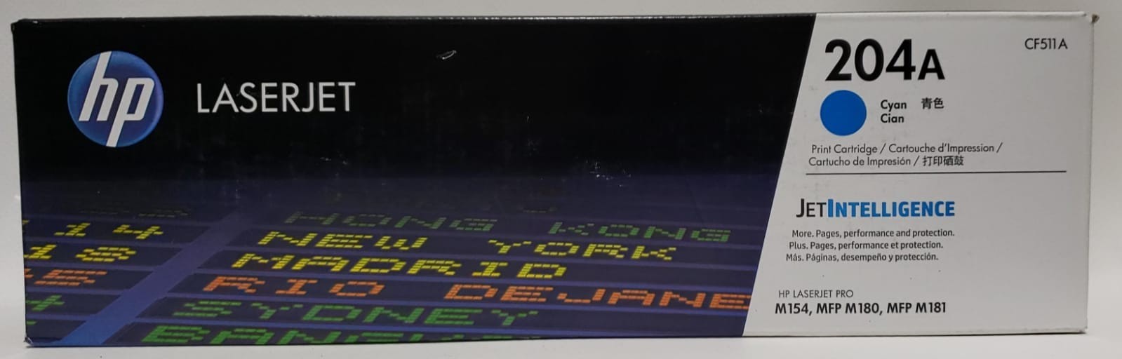 HP 204A Cyan Original LaserJet Toner Cartridge, ~900 pages, CF511A
