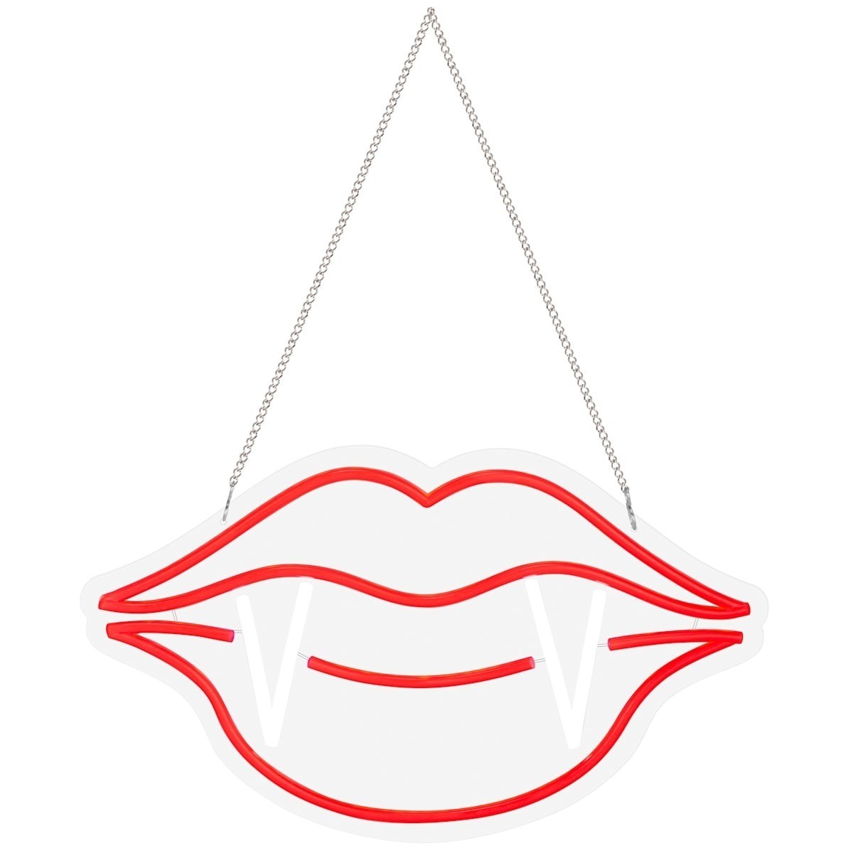 Spooky Moods LED Lighted Neon Vampire Mouth Sign