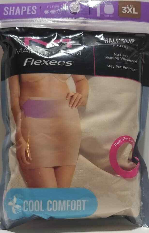 Maidenform Flexees Cool Comfort Half Slip Size 3XL Color Latte