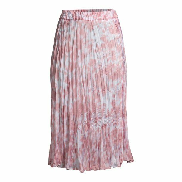 Time and Tru Women's Midi Crinkle Skirt Size XL MultiColor