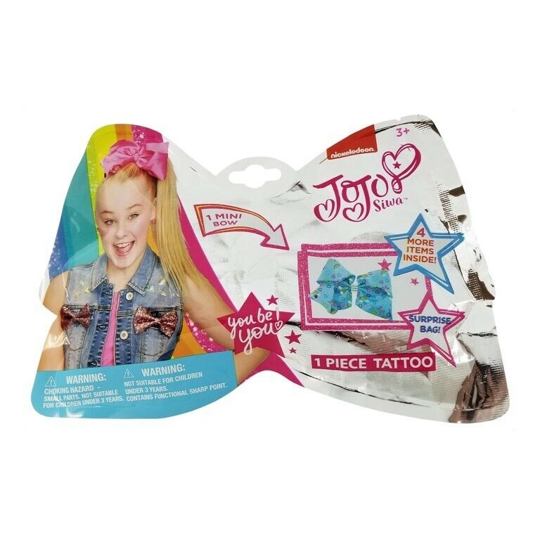 Jo Jo Siwa Signature Surprise Bag with 1 Mini Mystery Bow and 1 PC Tatoo Set