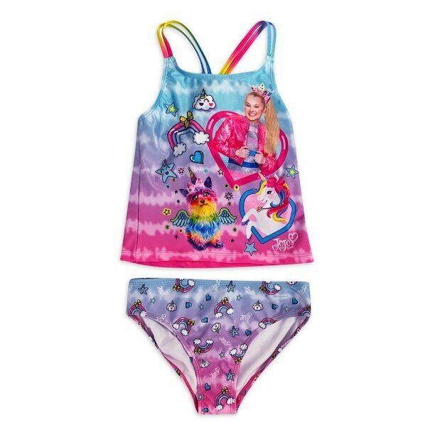 Jojo Siwa Girls Swim Tankini Top, Size L/G 10-12