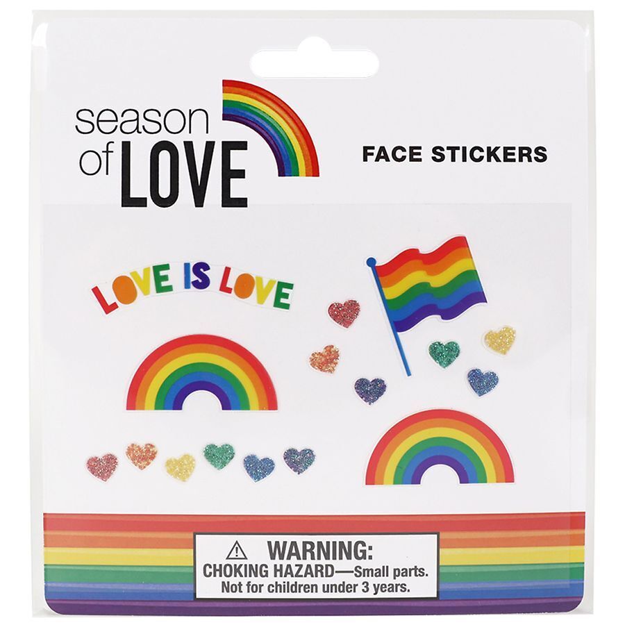 Festive Voice Pride Face Stickers