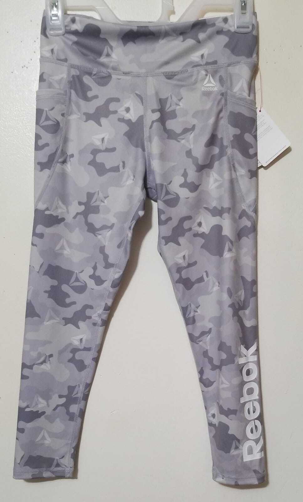 Rebbbok Girls's Leggings Silver Sconce Size L(10/12)