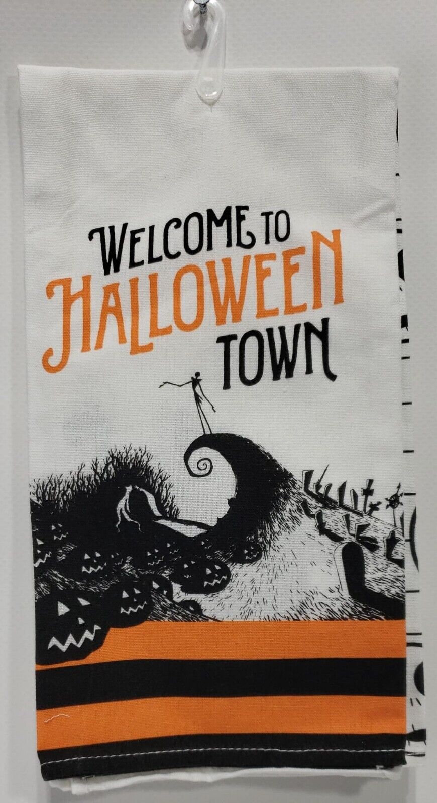 The Nightmare Before Christmas ''Welcome To Halloween Town'' Dish Cloths Set 2pc