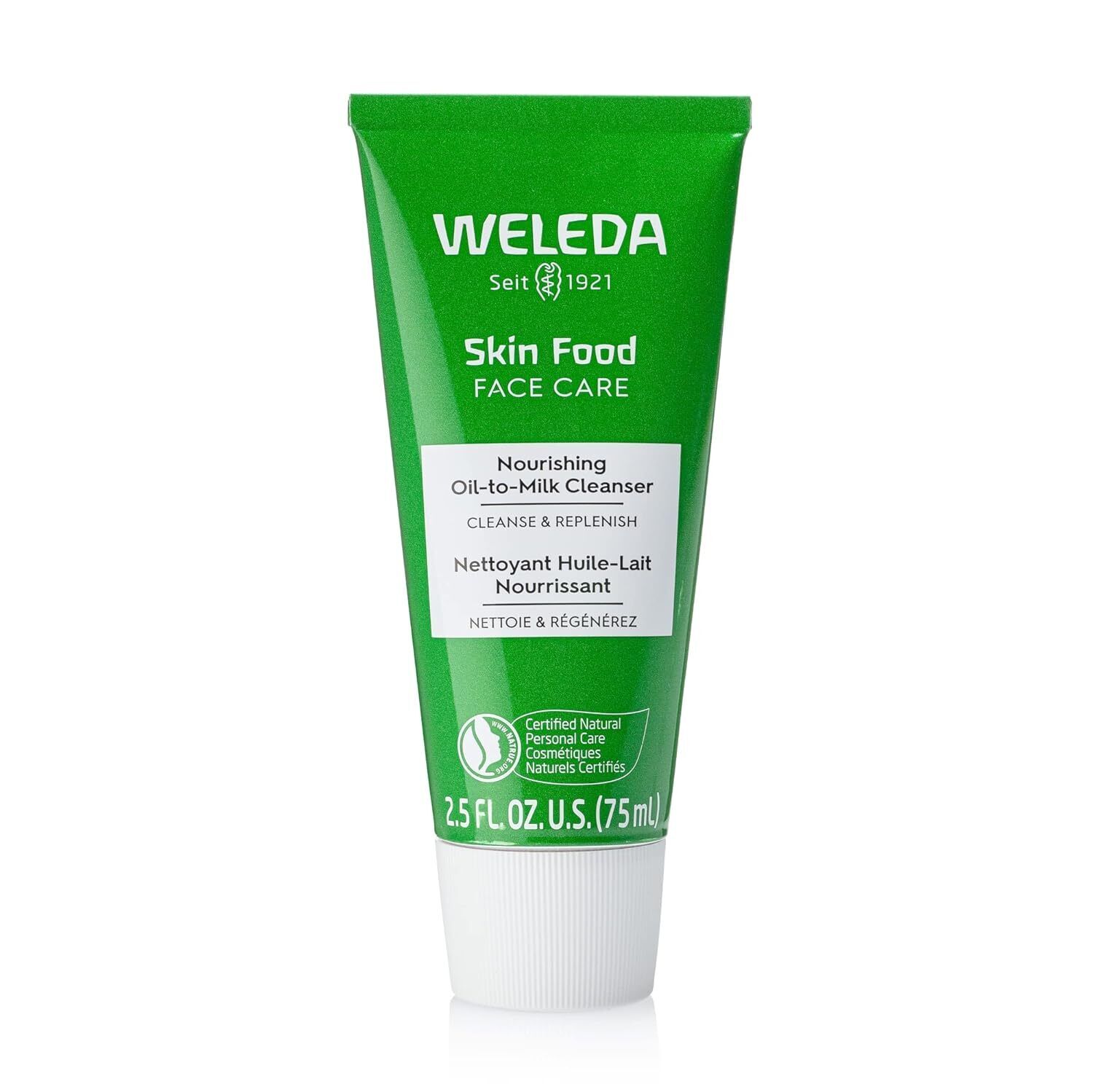 Weleda Skin Food Face Care Nourishing Oil-to-Milk Cleanser, 2.5 Fluid Ounce,