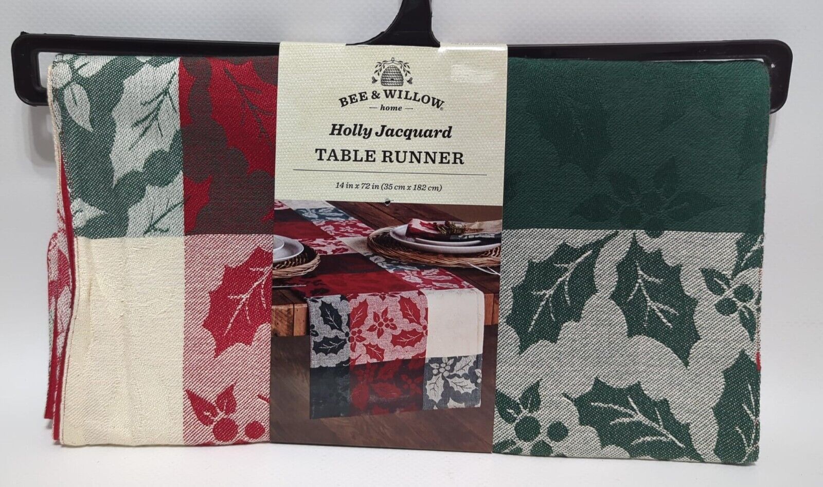 Bee & Willow Holy Jacquard Table Runner, Multicolor 14 in x 72 in(35cm x 182cm)