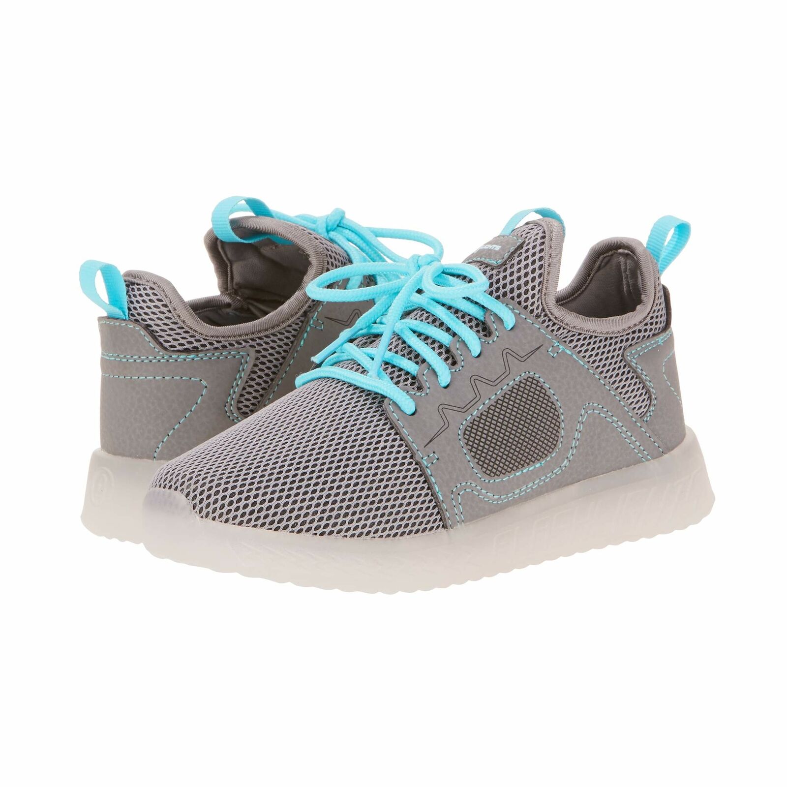 Girl's Lighted Lightweight Athletic Shoe Size 3 Grey