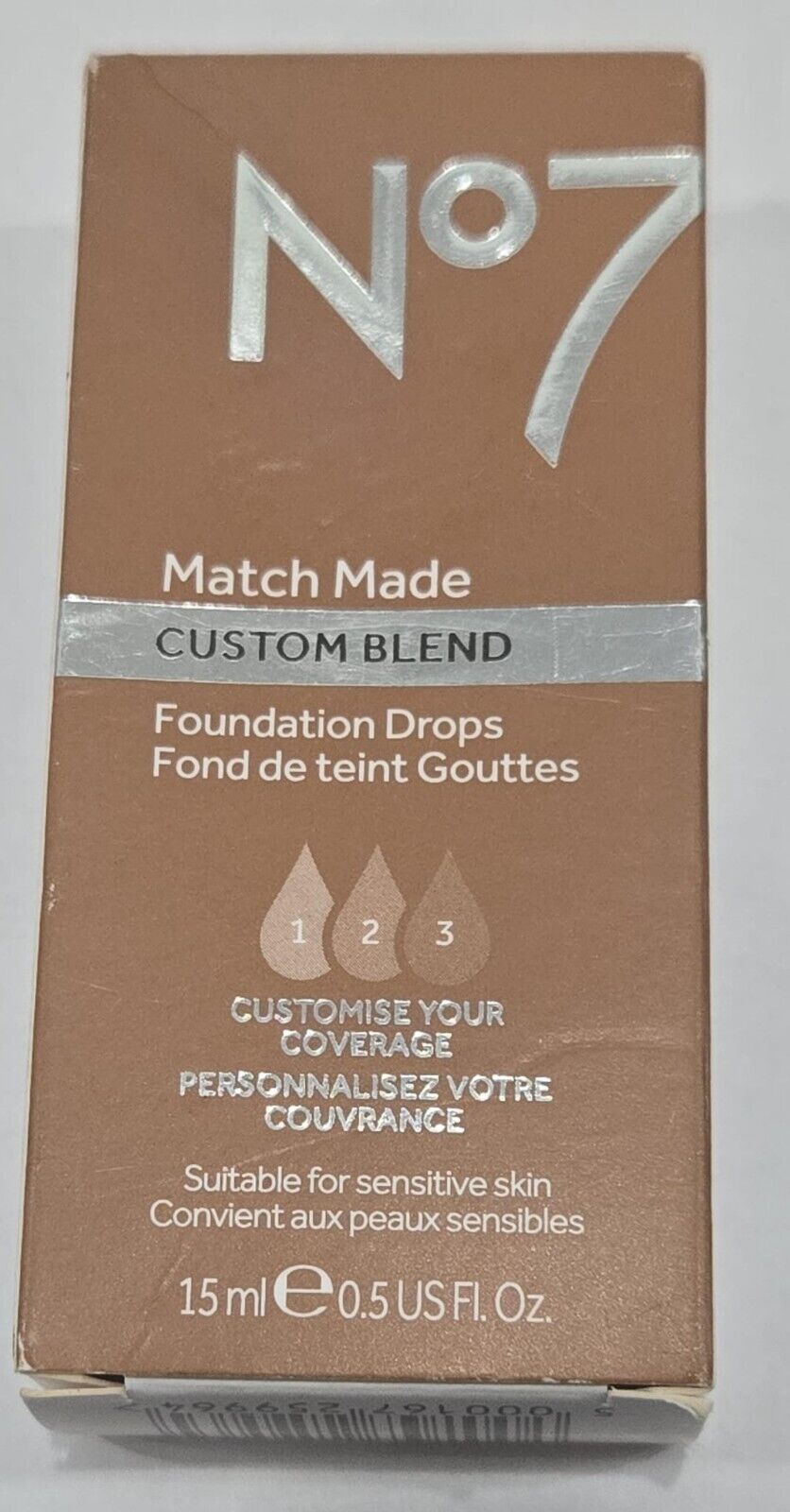 No7 Match Made Foundation Drops, Chestnut, 0.5 oz