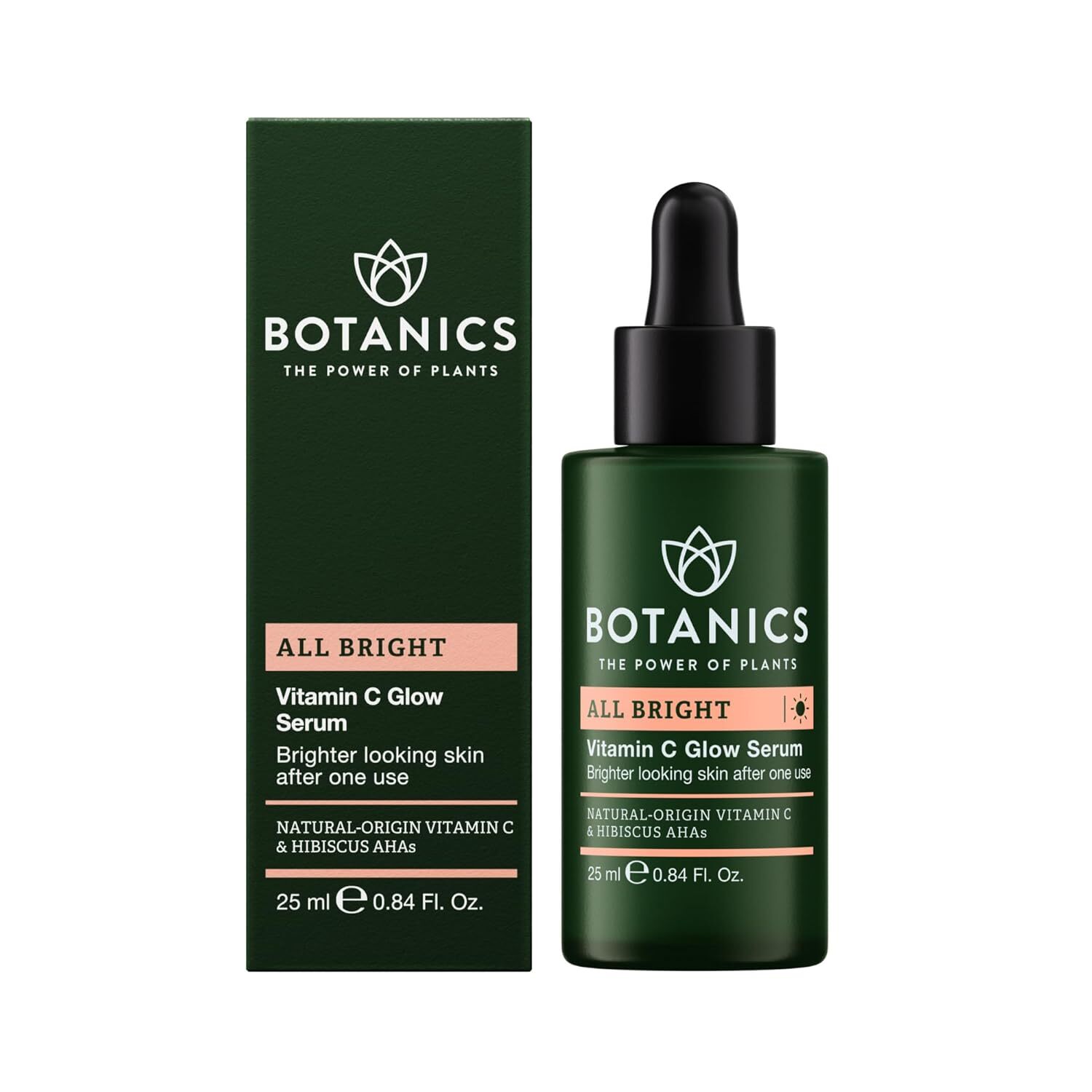 Botanics Vitamin C Face Serum - All Bright Glow Serum with Natural-Origin