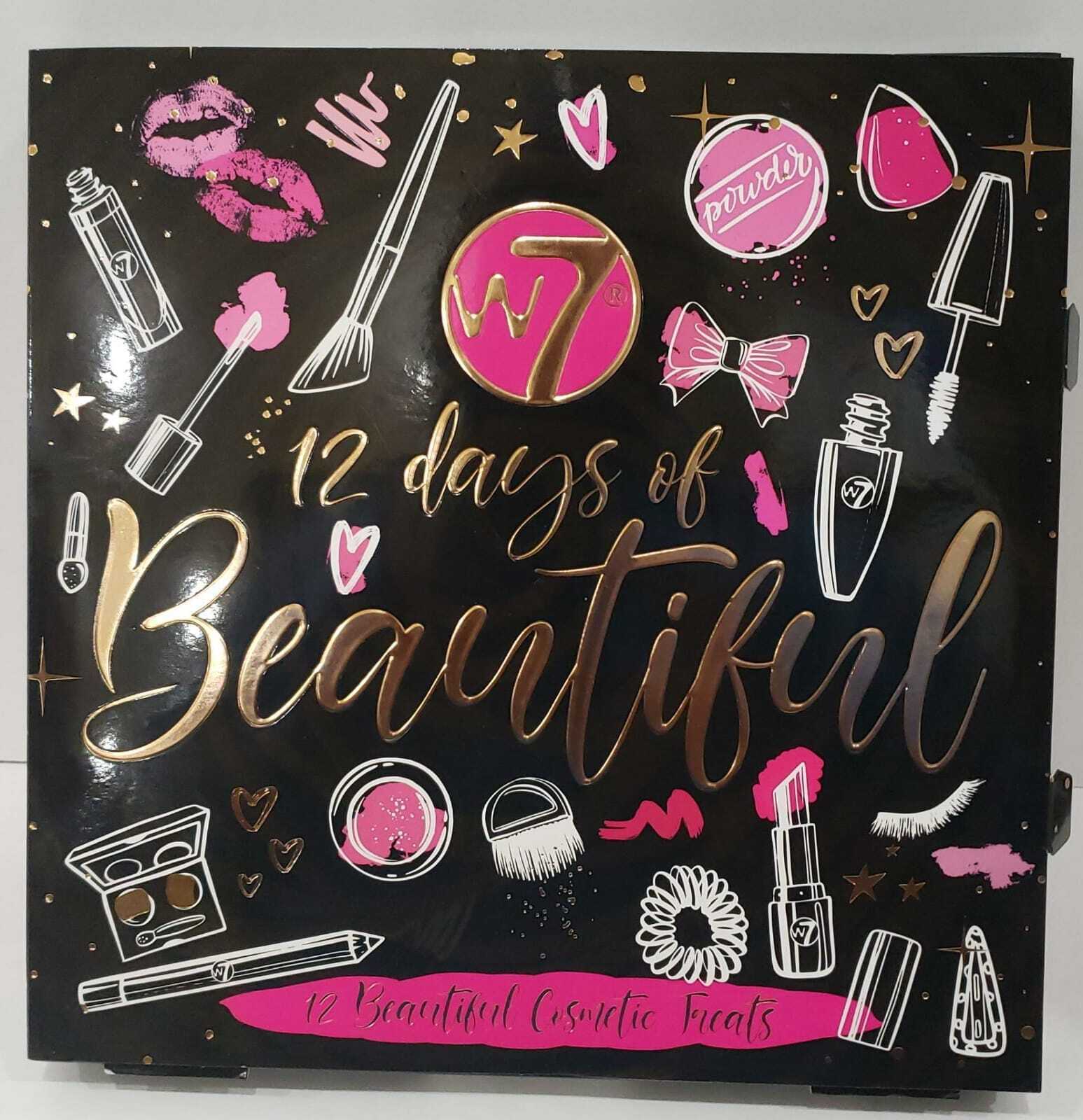 W7 12 Days of Beautiful Festive Gift Set - 12 Doors Of Individually Boxed Makeup