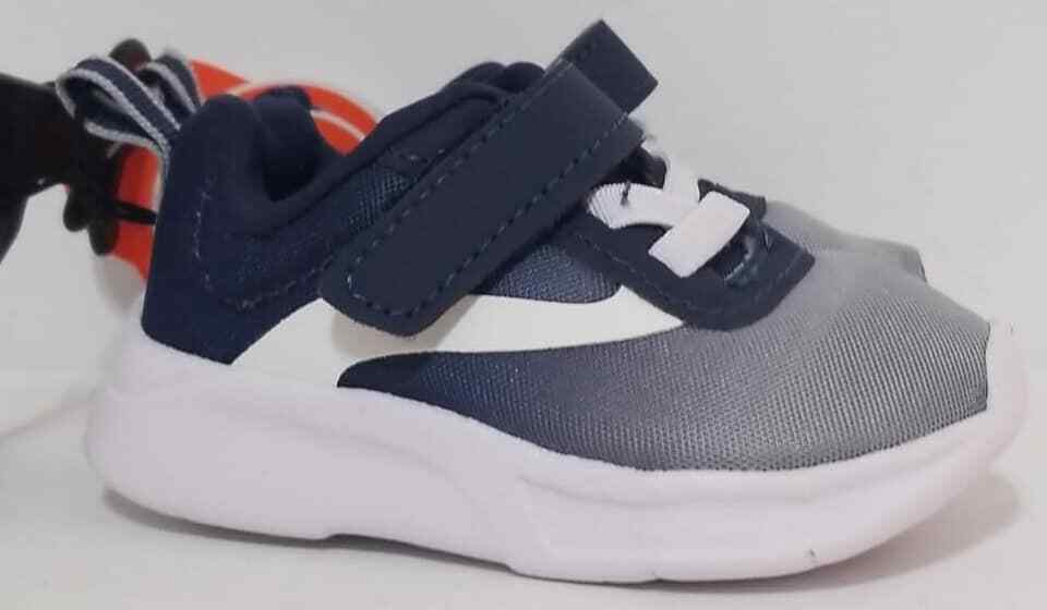 Wonder Nation Baby Boys Mesh Jogger Athletic Sneaker, Size 3 Color Navy Fade