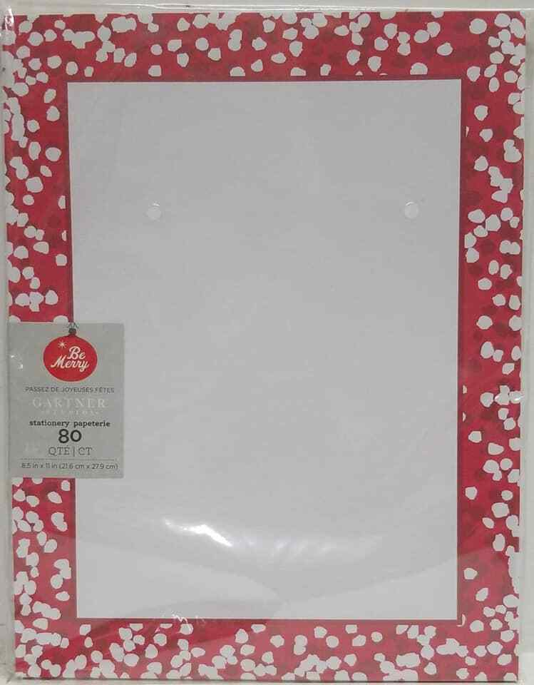 Gartner Studios Red Confetti Dot Stationery (Case of 80)