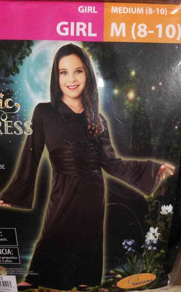 Halloween Sorceress Magic Girl M 8-10