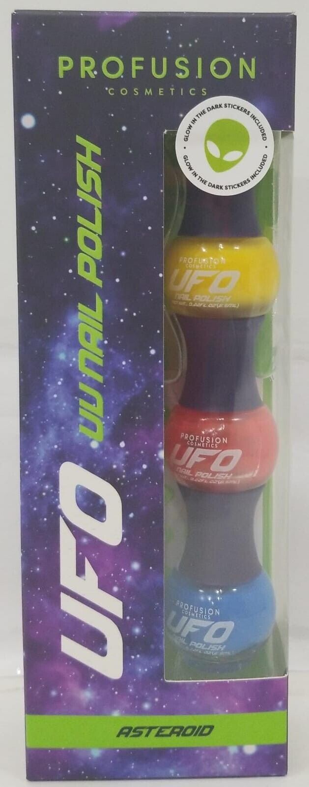 Profusion cosmetics UFO UU Nail Polish Asteroid 3-piece set