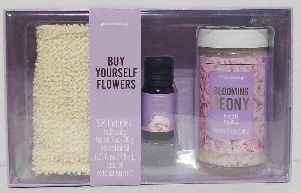 Groovi Beauty Blooming Peony Buy Yourself Flowers Gift Set